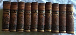 Charles Dickens Book Set 10 Volumes Ca.  1900 Decorative Illus.  Belford Clarke