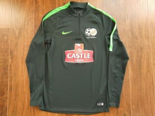 Nike South Africa Bafana Player Issue 1/4 Zip Drill Top Soccer Jacket - M