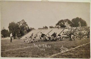 1913 University Of Illinois Vs.  Kentucky Football Real Photo Postcard
