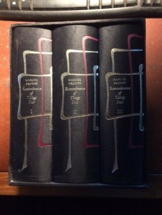 Marcel Proust,  Remembrance Of Things Past,  3 Volumes,  Boxed Folio Society 1982