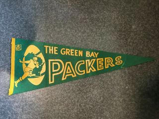 Vintage Green Bay Packers Pennant 1960 
