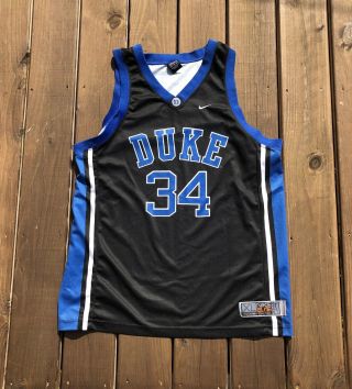 Vintage Nike Elite Duke Blue Devils 34 Jersey