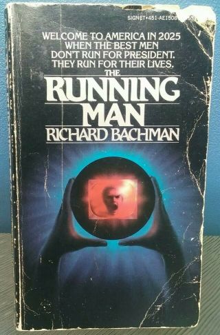 The Running Man 1982 Richard Bachman Stephen King First Signet Print 1st Book
