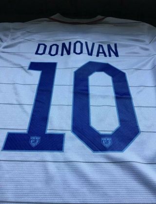 2014 Nike Home 10 Landon Donovan Usa Soccer Player Authentic Jersey - Medium