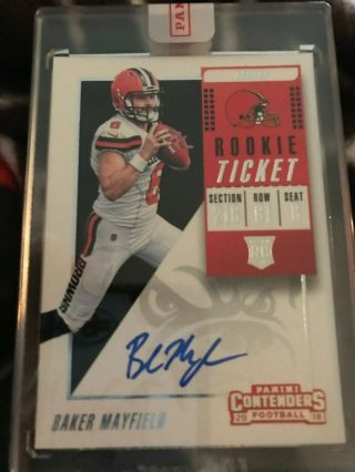 2018 Contenders Rookie Ticket Autograph Baker Mayfield