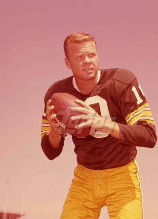 1963 Topps Football Card Color Negative.  John Roach Packers