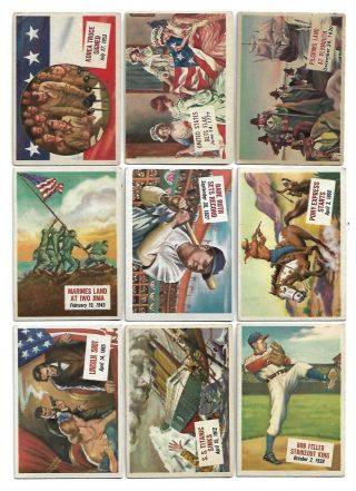 1954 Topps Scoops Complete Set 1 - 156 Vg,