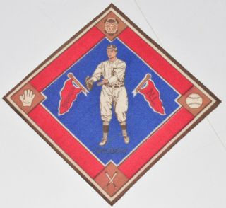1914 B18 Felt Blanket Jake Daubert,  Brooklyn Dodgers/robins N.  L.  Bright Colors