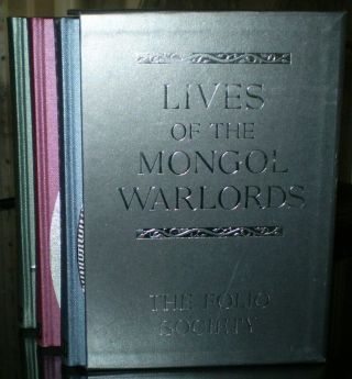 The Folio Society,  Lives Of The Mongol Warlords,  3 Volume Set,  Genghis Khan
