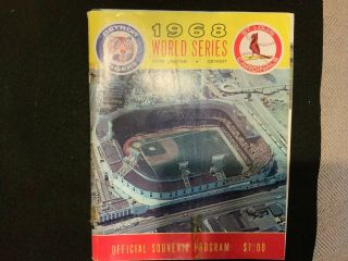1968 World Series Official Program St Louis Cardinals Detroit Tiger - Plus 73 Year