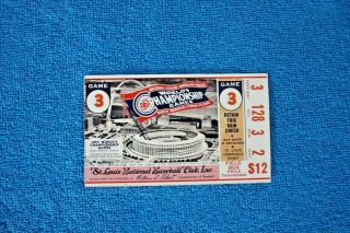 1967 World Series Ticket Stub Game 3 Boston Red Sox At St.  Louis Cardinals