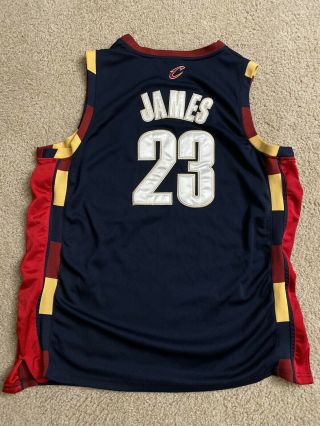 Lebron James Authentic Adidas Jersey XL 52 Cleveland Cavaliers Cavs 2