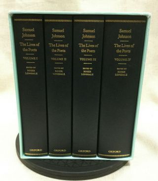 The Lives Of Poets Samuel Johnson Roger Lonsdale Oxford 4 Volumes Slipcase