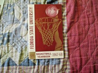 1967 - 68 Florida State Seminoles Basketball Media Guide Yearbook Dave Cowens 1968