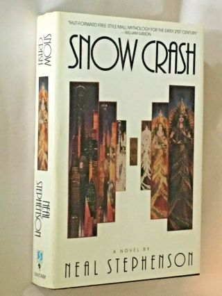 1st Book Club Edition Neal Stephenson Snow Crash Hardcover W/ Dj Bce