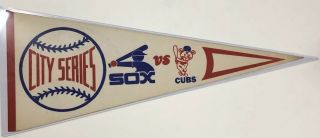 Mlb " City Series " Chicago White Sox Vs Cubs Pennant White