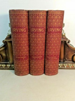 1857 Three Volume Set The Life Of George Washington Washington Irving
