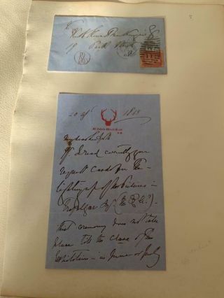 Sir Edwin Henry Landseer 1802 - 1873 Signed Letter With Envelope