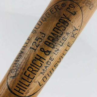 Vintage Al Kaline H&b Louisville Slugger 125j Little League Baseball Bat 30”