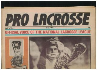 Pro Lacrosse 1 May 1974 Official Voice Of The National Lacrosse League Nll