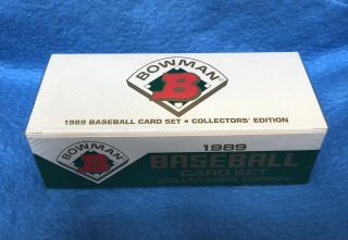 1989 Bowman Tiffany Baseball Set /6000 Ken Griffey Jr John Smoltz Rookie
