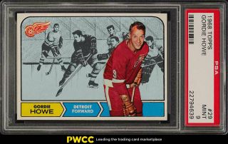 1968 Topps Hockey Gordie Howe 29 Psa 9 (pwcc)