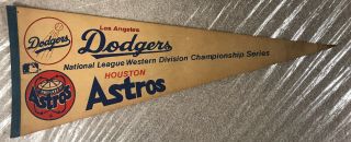 Los Angeles Dodgers Houston Astros Nl Western Div Championship Series Pennant