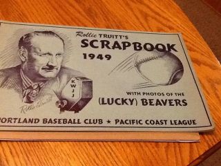 PORTLAND BASEBALL CLUB LUCKY BEAVERS 1949 SCRAPBOOK PACIFIC COAST LEAGUE 2