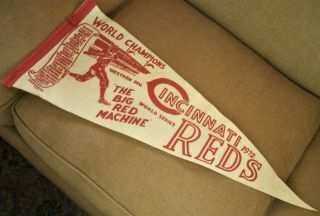 1972 Cincinnati Reds World Champions Pennant 