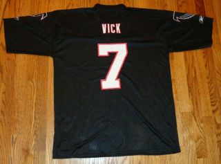 Vintage Reebok Nfl Atlanta Falcons Michael Vick 7 Black Jersey Size Xl