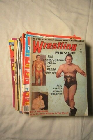 25 Pro Wrestling Magazines 