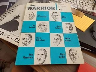 1962 - 63 Nba Boston Celtics Vs.  San Francisco Warriors Program,  Wilt Chamberlain