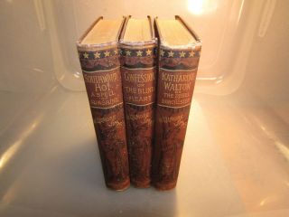 Border Romances: Antique 3 Vol Set By W.  Gilmore Simms (1885) Hc