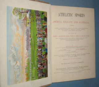 1889 Athletic Sports In America,  England & Australia Early Baseball
