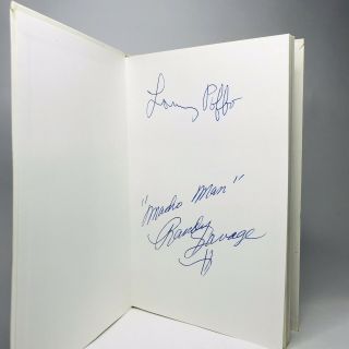 Leaping Lanny Poffo Wrestling With Rhyme Book Randy Savage SIgned Autograph WWF 3