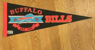 Vintage Buffalo Bills Pennant Rare 1970’s Nfl