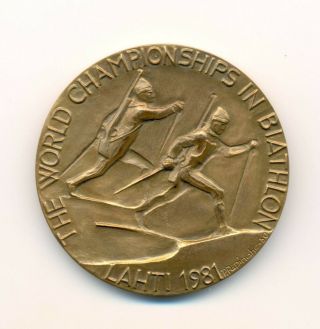 The World Championships In Biathlon Lahti Finland 1981 Participant Medal
