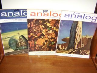 Frank Herbert Dune World Or Dune Part 1 Analog 1963 Three Issues 1st Print