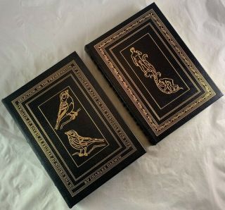 2v Leather Easton Press Charles Darwin Origin of Species / The Descent of Man 2