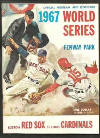 1967 Boston Red Sox Vs St Louis Cardinals Baseball World Series Program Fenway