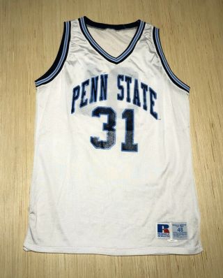 Vintage Russell Athletic Penn State Nittany Lions College Basketball Jersey 48
