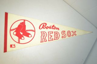 Vintage 1960s Boston Red Sox Banner Pennant Flag 30 "