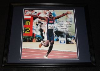 Michael Johnson 1996 Atlanta Olympics Framed 11x14 Photo Display