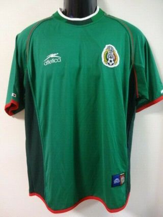 Mexico 100 Soccer Football Jersey L 2002 World Cup Home Kit