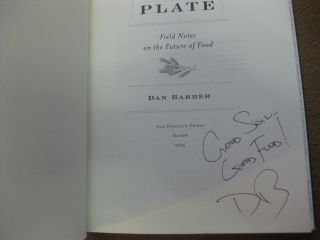SIGNED - THE THIRD PLATE by Dan Barber - 1st HCDJ 2014 - cooking food Blue Hill 3