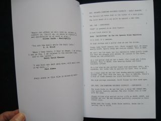 BABY DRIVER SCRIPT 1st Appearance in Book Form for Best Screenplay Oscar Consid. 3