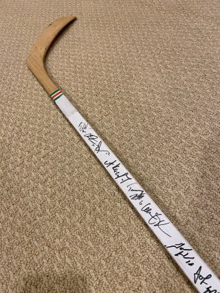 1990 - 91 Jersey Devils Team Signed Autographed Hockey Stick Fetisov Muller