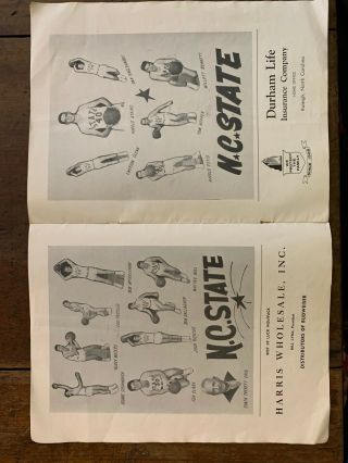 1957 Dixie Classic Basketball Program/N.  Car/Duke/NCSt/WForest/STL/S.  Hall/Nrw’trn 3