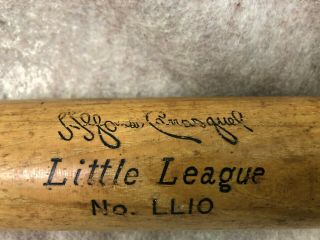Vintage Hanna Batrite,  Little League Bat,  Alfonso " Chico " Carrasquel,  Ll10,