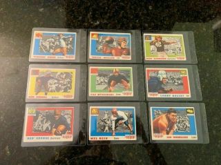 1955 Topps ALL AMERICAN FOOTBALL SET COMPLETE 3